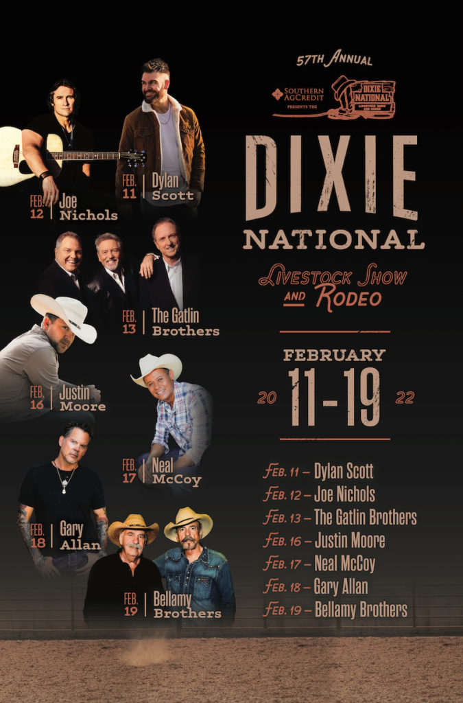 Dixie National Livestock Show and Rodeo Poster